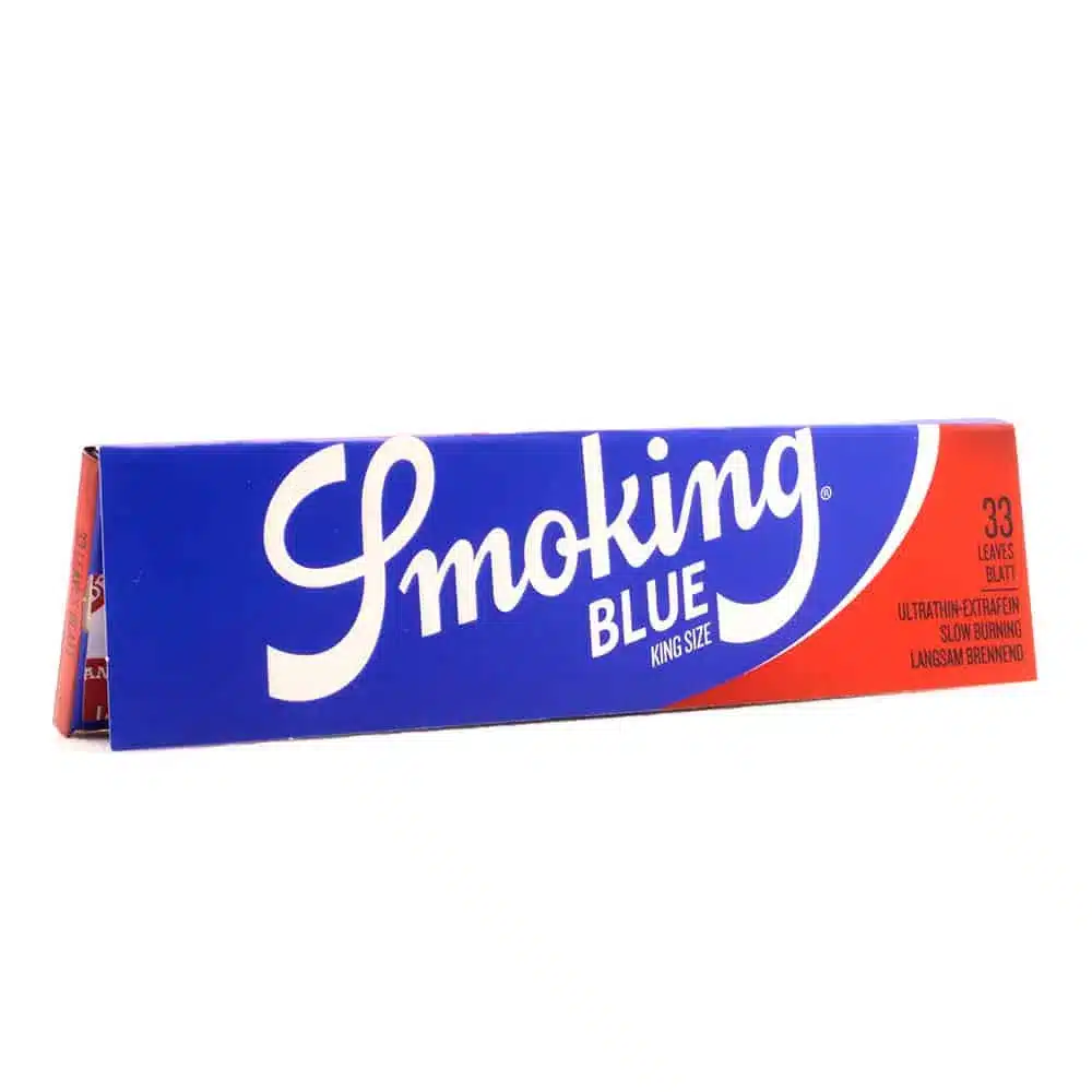 smoking blue papers swiss botanic